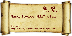 Manojlovics Nárcisz névjegykártya